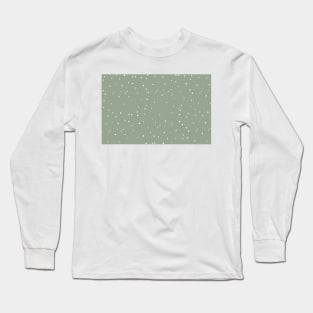 Mint and White Speckles Long Sleeve T-Shirt